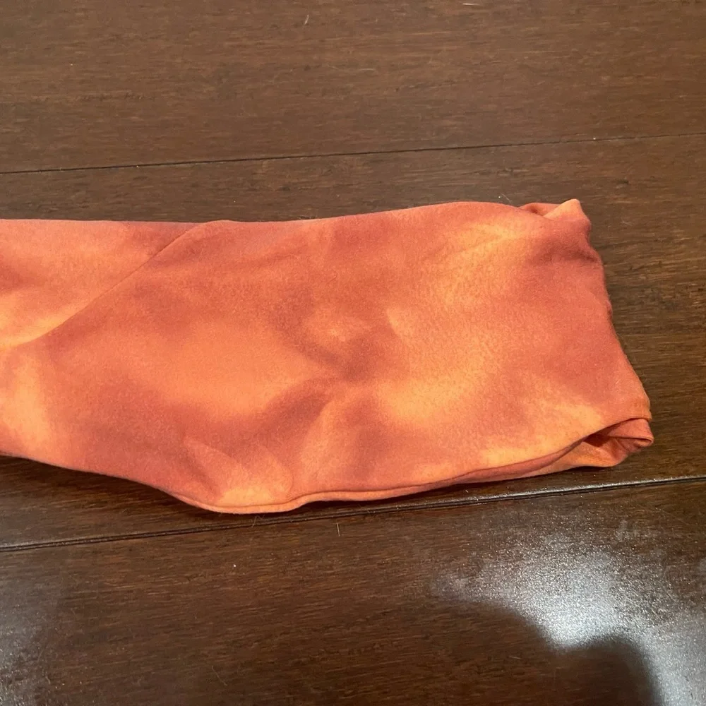 guc athleta Orange Tie-Dye Headband